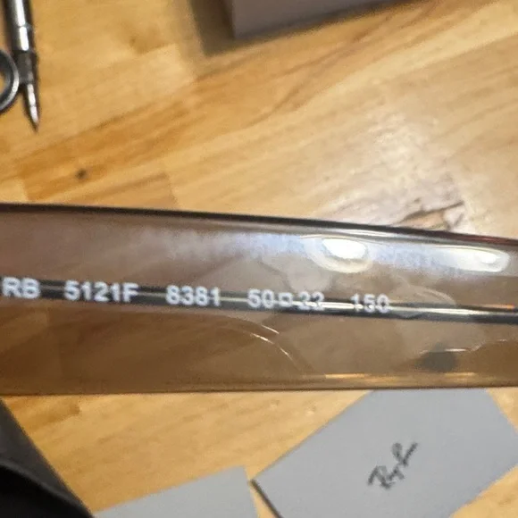 Ray-Ban Wayfarer Photo Striped Grey Glasses orx5121f - Picture 7 of 8